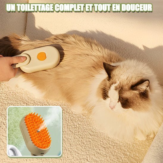 Brosse pour chat - À vapeur - Toutchat - Pourchat